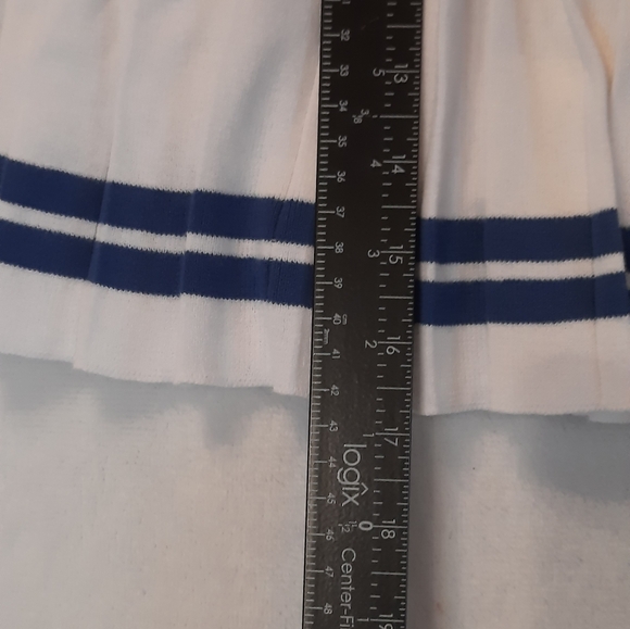 NWT! Ralph Lauren RLX Skort Womans Large White Blue Golf Sporty Pleated Preppy - Picture 6 of 14